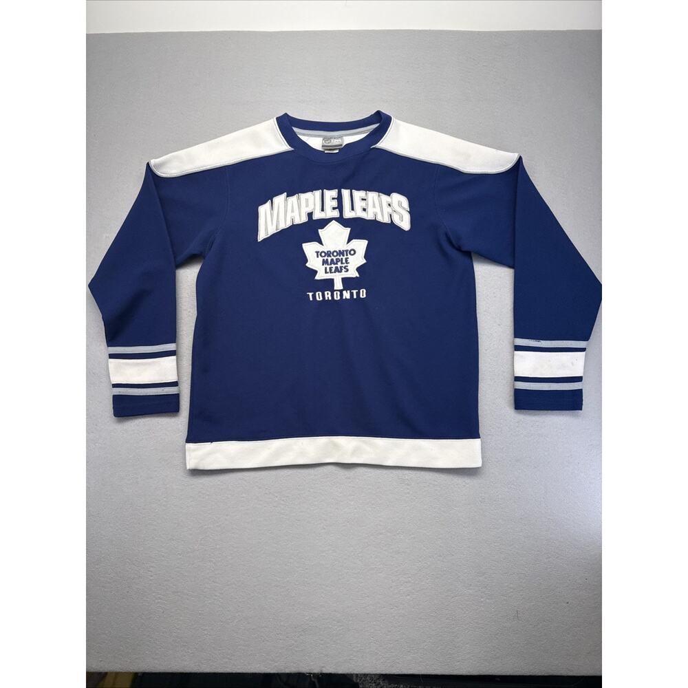 Toronto Maple Leafs NHL Youth XL Jersey Sweatshirt Blue Hockey Long Sleeve